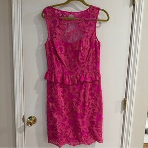 Lilly Pulitzer lace peplum dress